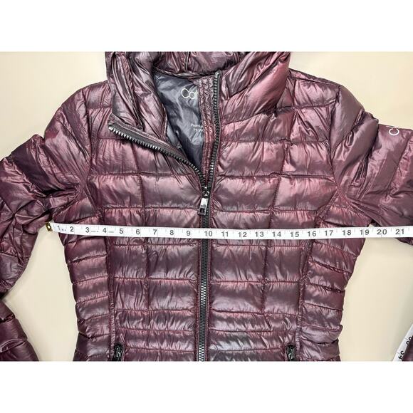 Calvin Klein Womens Packable Lightweight Premium Down Puffer Jacket XS Purple - Picture 6 of 16